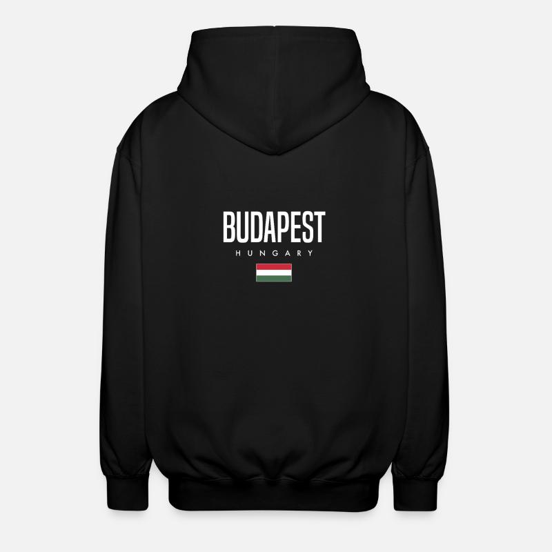 Budapest Ungarn - Unisex Kapuzenjacke - Schwarz
