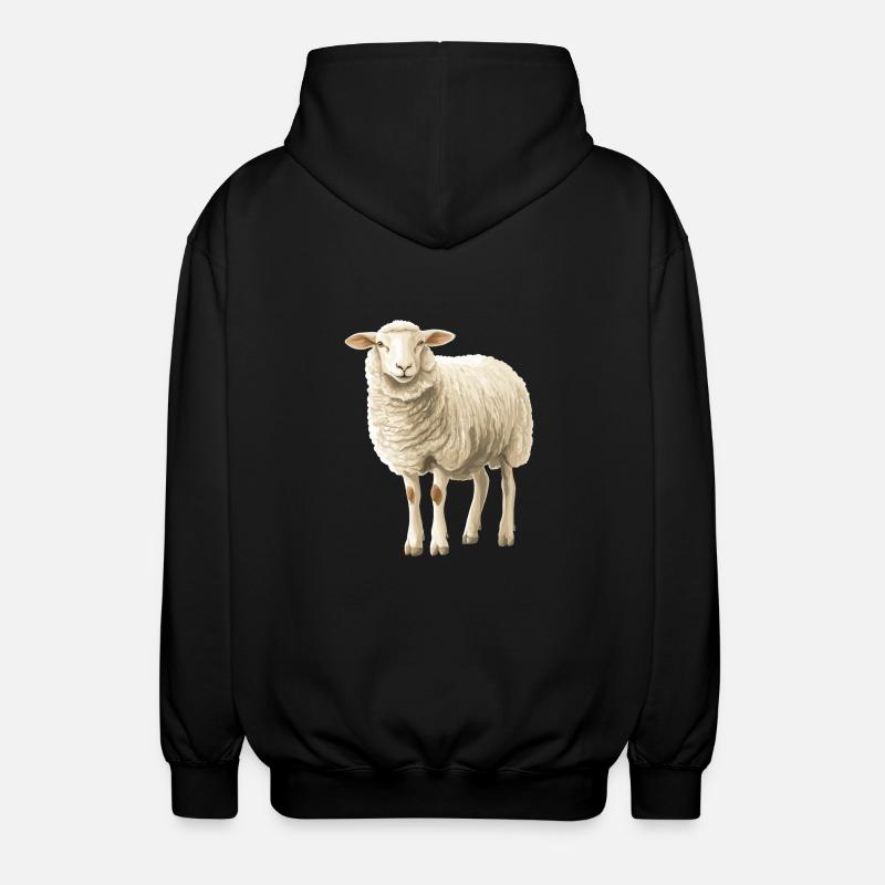 Sheep Sheep - Unisex Hooded Jacket - black