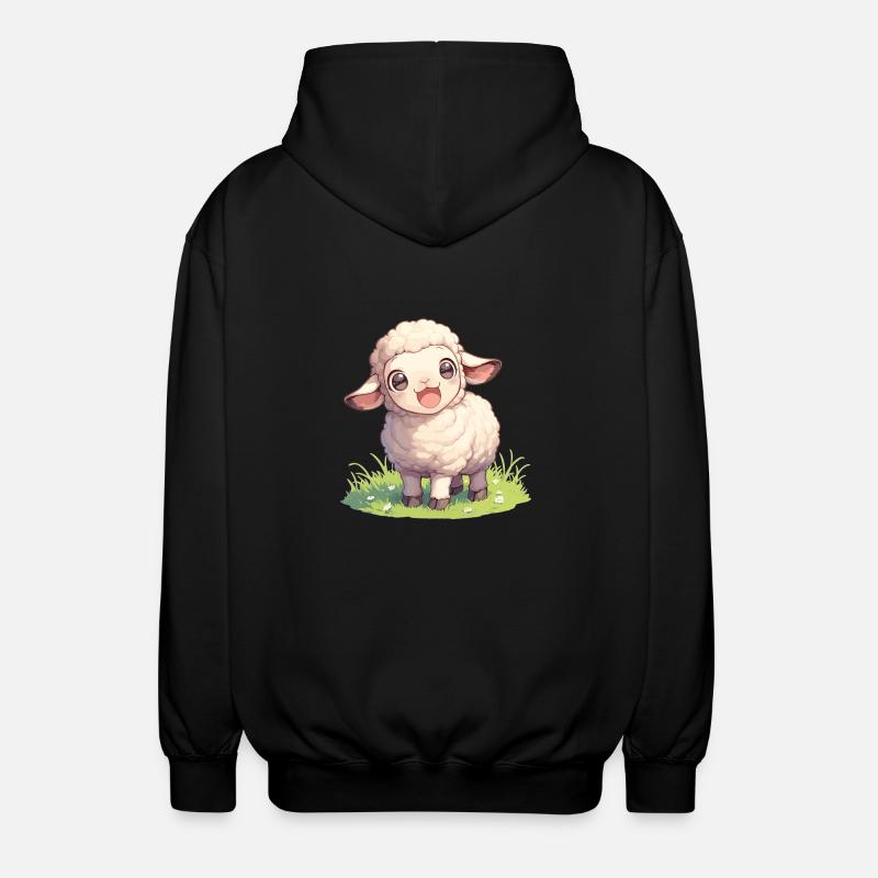 Sheep Sheep - Unisex Hooded Jacket - black