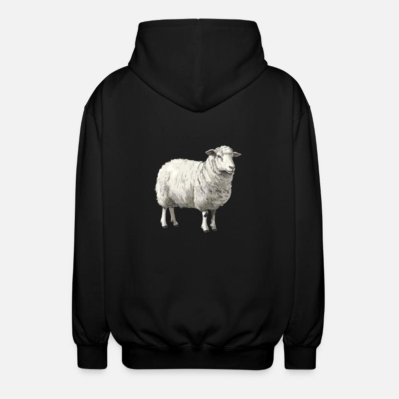 Mouton Mouton - Veste à capuche unisexe - noir