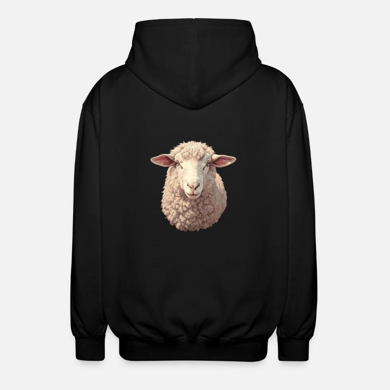 Mouton Mouton - Veste à capuche unisexe - noir