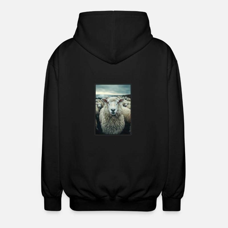 Mouton Mouton - Veste à capuche unisexe - noir