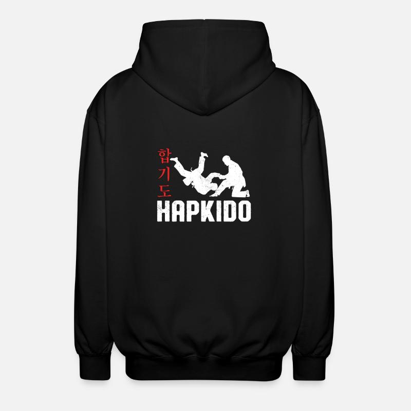 Hapkido - Unisex Kapuzenjacke - Schwarz