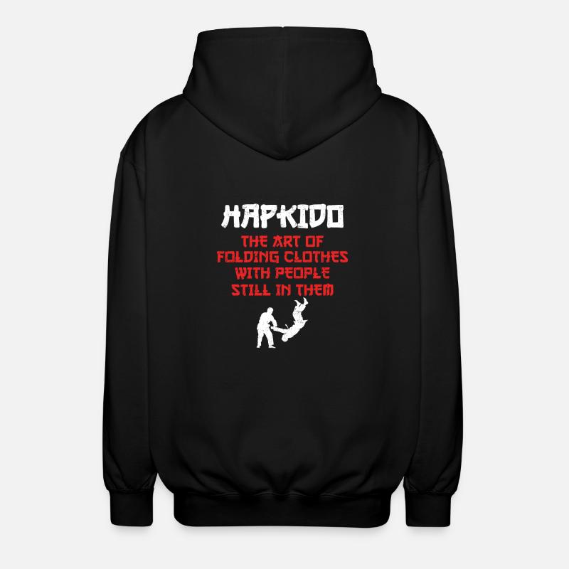 Hapkido Kampfkunst - Unisex Kapuzenjacke - Schwarz