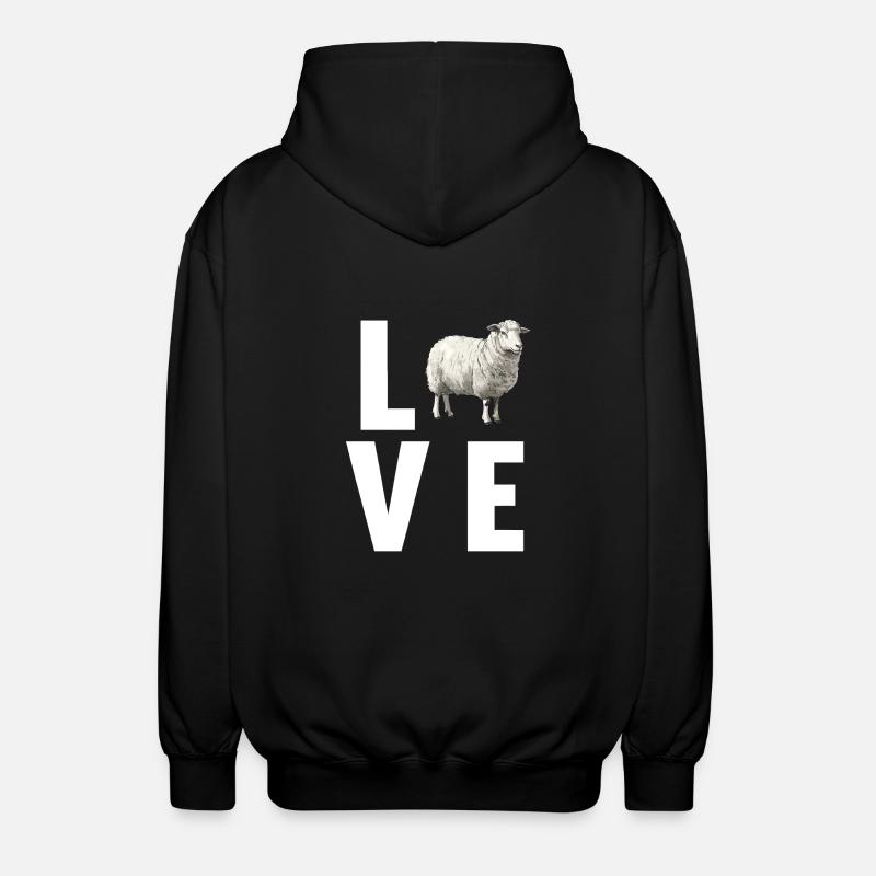 Mouton Mouton - Veste à capuche unisexe - noir
