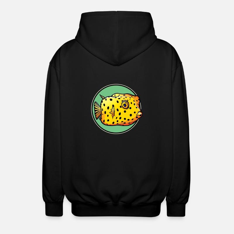 Poisson-coffre Poisson-coffre - Veste à capuche unisexe - noir