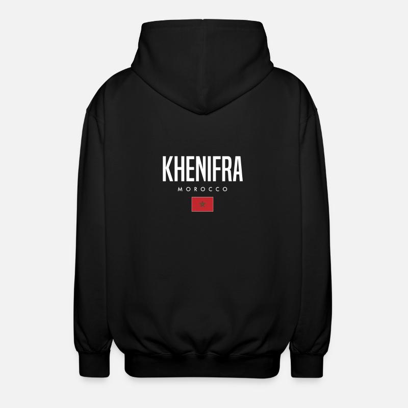 Khenifra, Maroc - Veste à capuche unisexe - noir