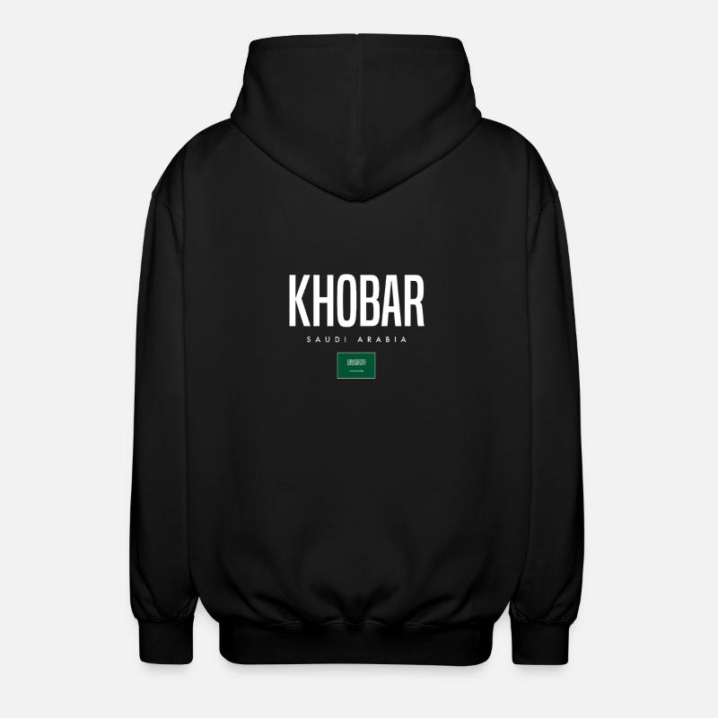 Khobar, Saudi Arabia - Unisex Hooded Jacket - black