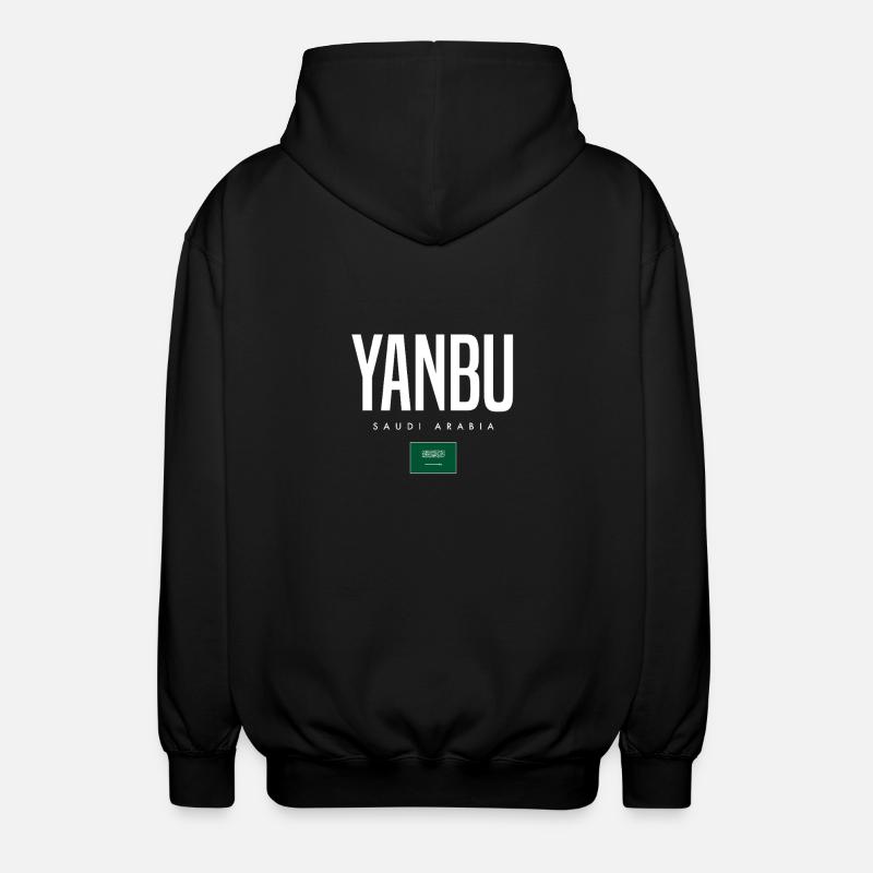 Yanbu Saudi Arabia - Unisex Hooded Jacket - black