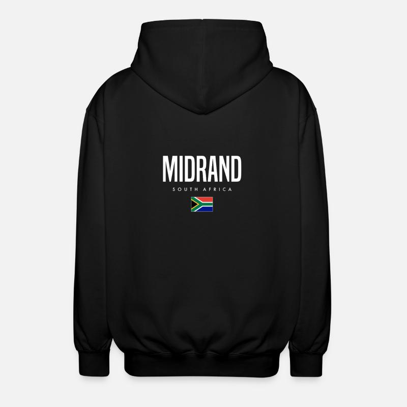 Midrand, Afrique du Sud - Veste à capuche unisexe - noir