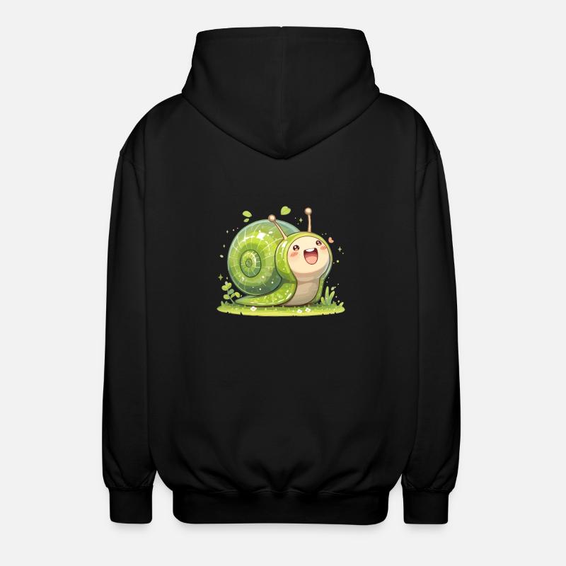 Snails Snail - Unisex Hooded Jacket - black