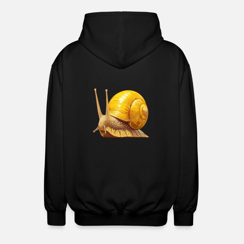 snegler snegle - Unisex-hettejakke - svart