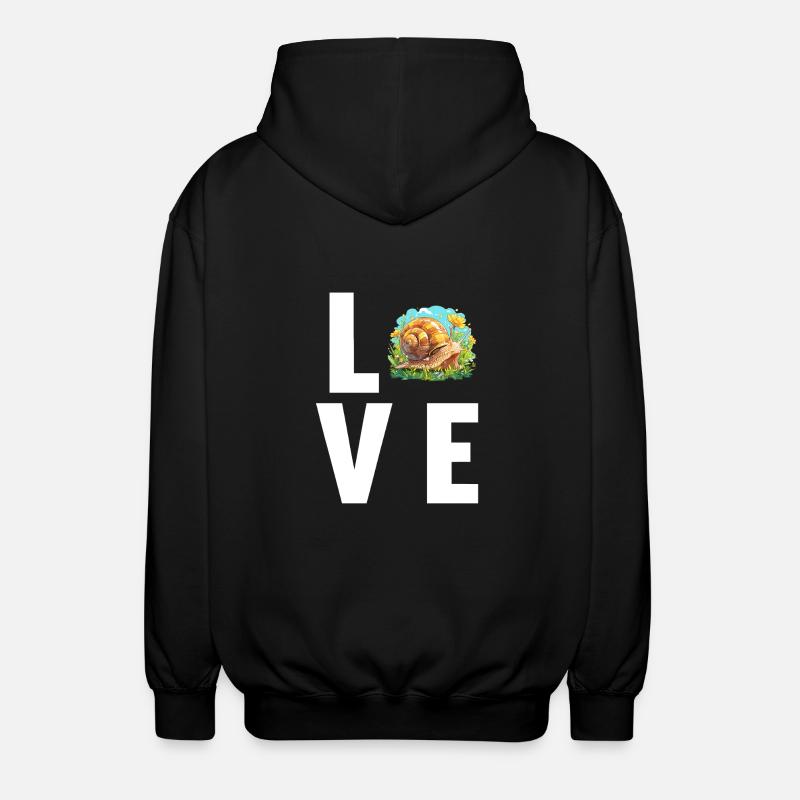 Snails Snail - Unisex Hooded Jacket - black