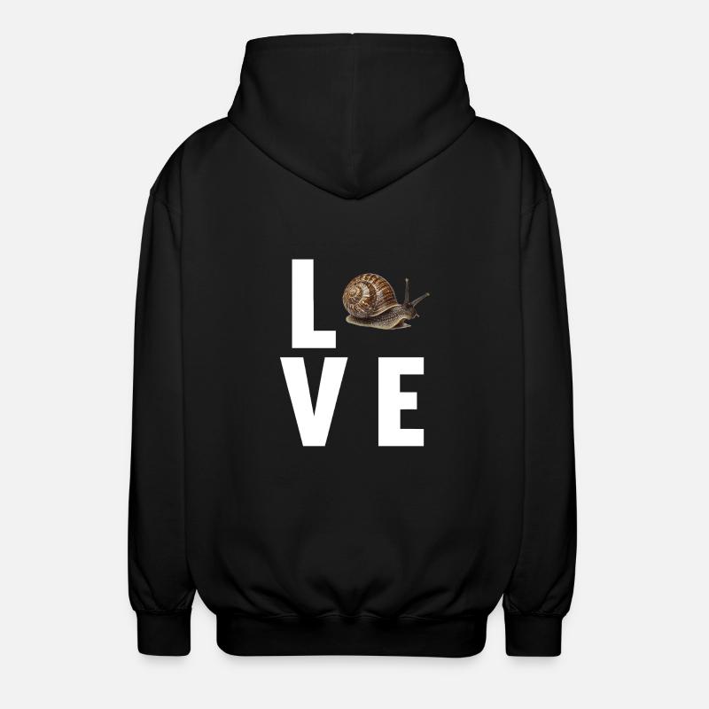 Snails Snail - Unisex Hooded Jacket - black
