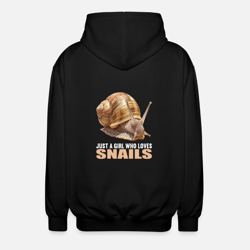 Snails Snail - Unisex Hooded Jacket - black