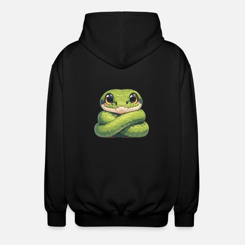 Snakes Snake - Unisex Hooded Jacket - black