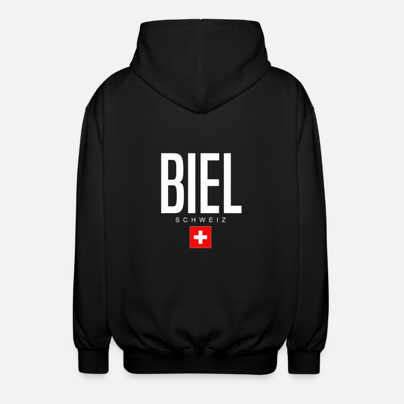 Biel Schweiz - Unisex Kapuzenjacke - Schwarz