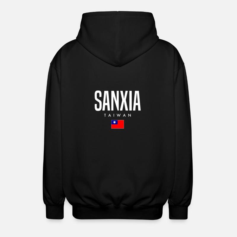 Sanxia Taiwan - Unisex Kapuzenjacke - Schwarz