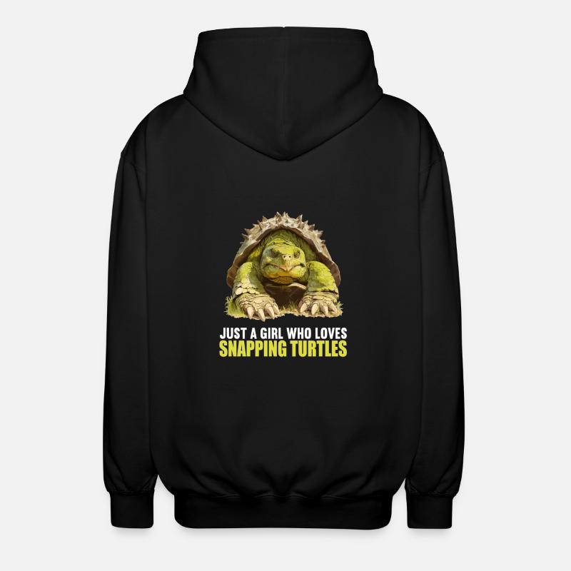 Snapping Turtles Snapping Turtle - Unisex Hooded Jacket - black