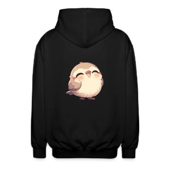 Sparrows Sparrow - Unisex Hooded Jacket - black - Back - AI Model Male 185 light (185cm)