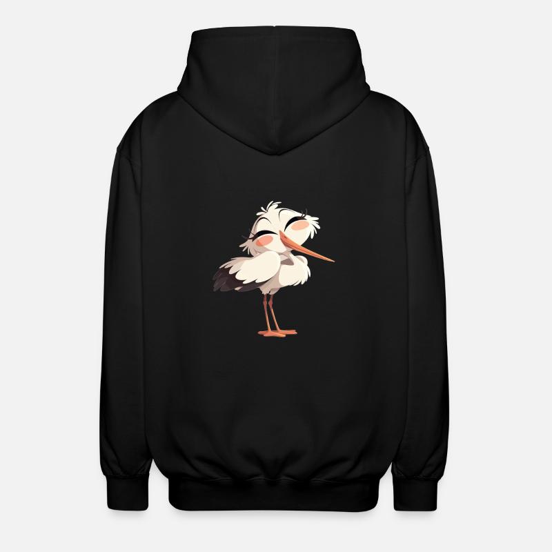 Storks Stork - Unisex Hooded Jacket - black