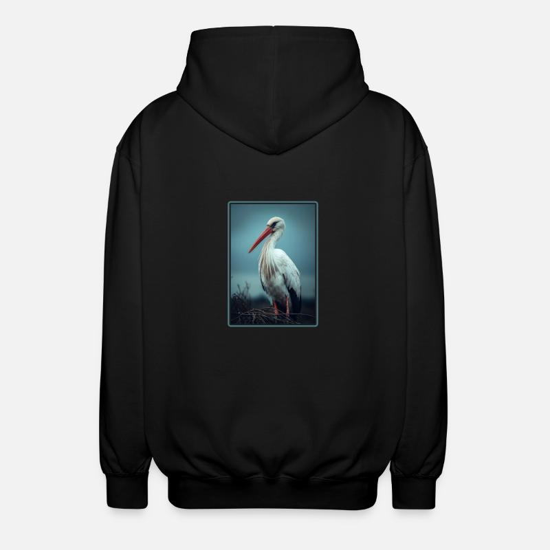 Storks Stork - Unisex Hooded Jacket - black