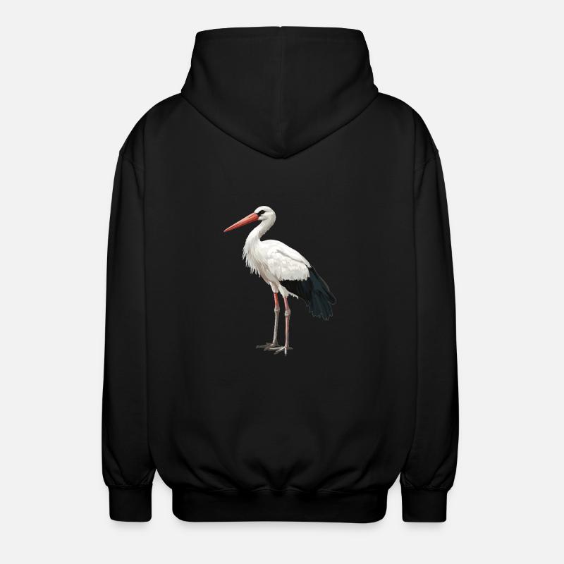 Cigognes Cigognes - Veste à capuche unisexe - noir