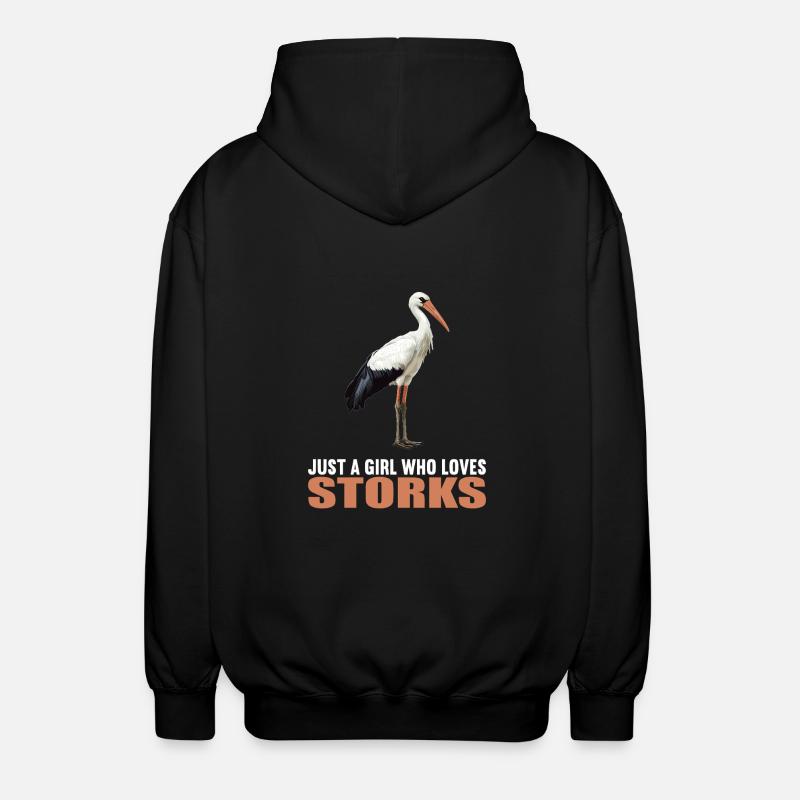 Storks Stork - Unisex Hooded Jacket - black