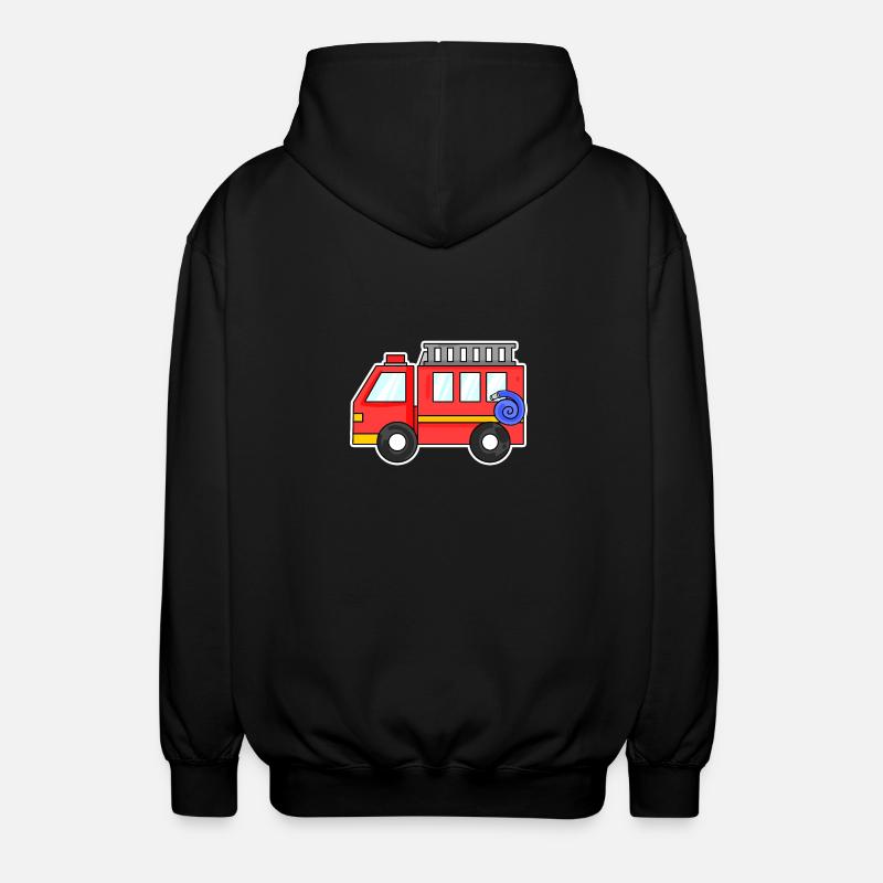 Camion de pompiers - Veste à capuche unisexe - noir