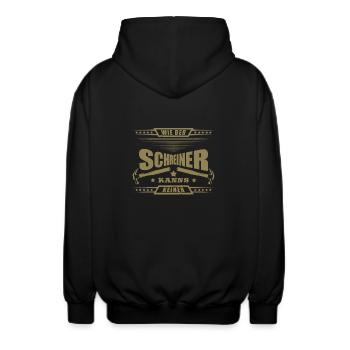 Schreiner wie der Schreiner kanns keiner - Unisex Kapuzenjacke - Schwarz - Hinten - AI Model Male 185 light (185cm)
