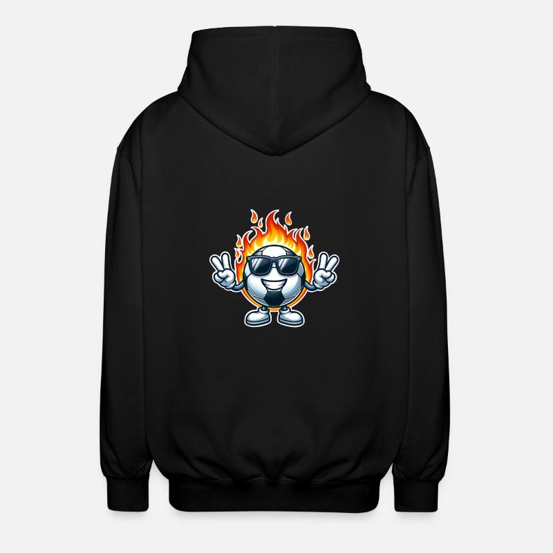 Soccer - Unisex Hooded Jacket - black