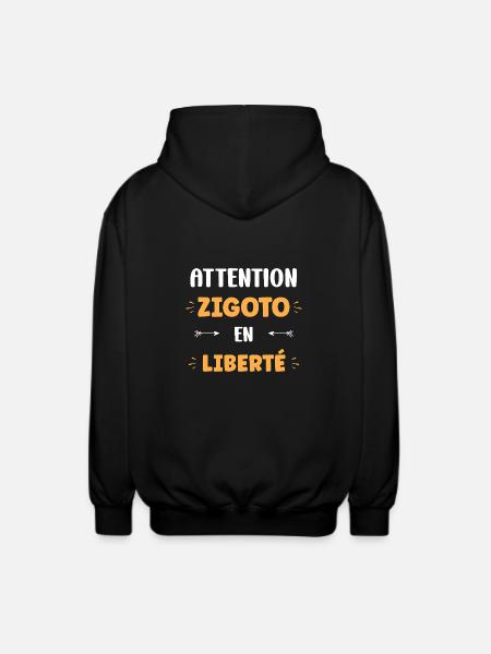 Zigoto - Veste à capuche unisexe - noir