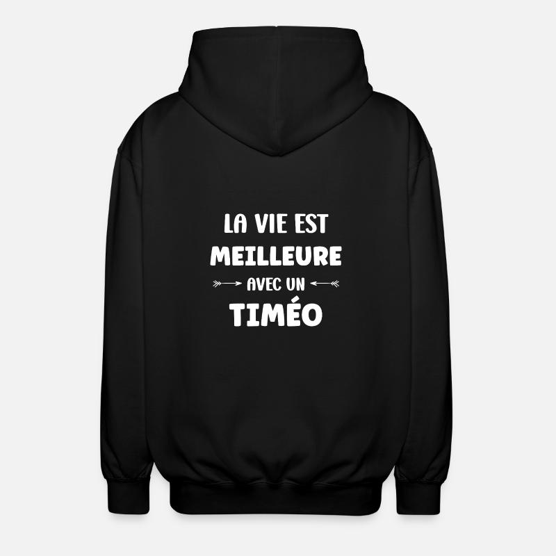 Timo - Veste à capuche unisexe - noir