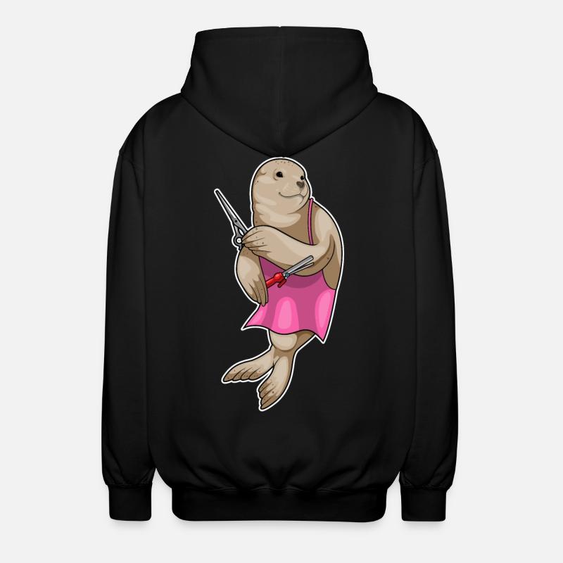 Sceaux-coiffeur Seal - Veste à capuche unisexe - noir