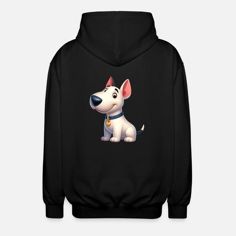Bullterrier 5 - Unisex Kapuzenjacke - Schwarz