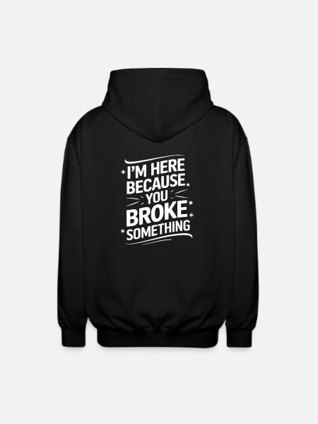 Technical Support Computer - Unisex Hooded Jacket - black