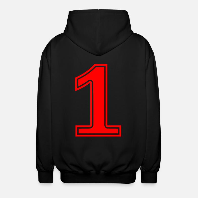 1 - Unisex Kapuzenjacke - Schwarz
