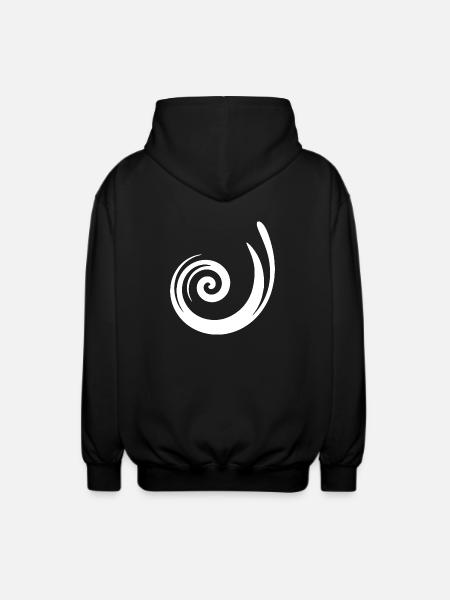 Pattern White Gift Christmas - Unisex Hooded Jacket - black
