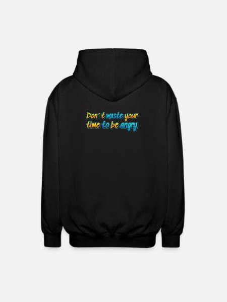 Don't waste your life.. - Unisex Hooded Jacket - black