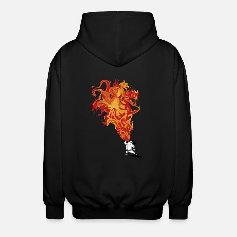 cracheur de feu - Veste à capuche unisexe - noir