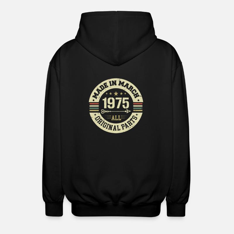 Légendaire depuis mars 1975 - Veste à capuche unisexe - noir