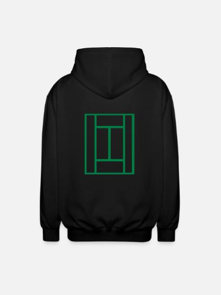 Tennis - Unisex Kapuzenjacke - Schwarz