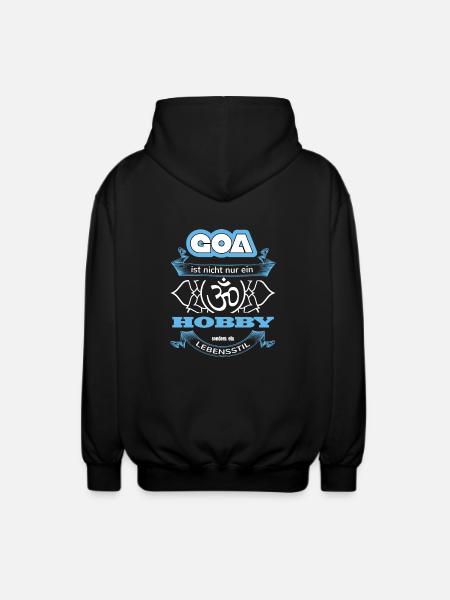 Goa Hoodie - Unisex Kapuzenjacke - Schwarz