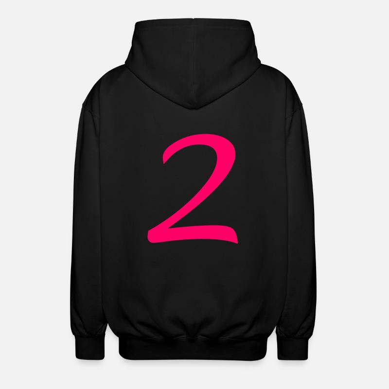 2 - Unisex Kapuzenjacke - Schwarz