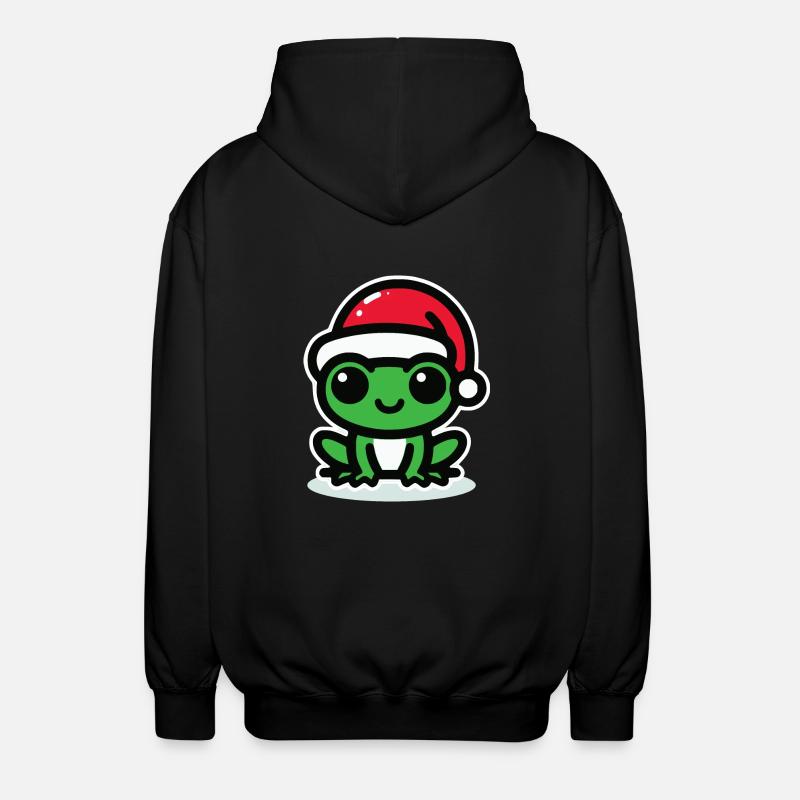 Grenouille de Noël Grenouille - Veste à capuche unisexe - noir