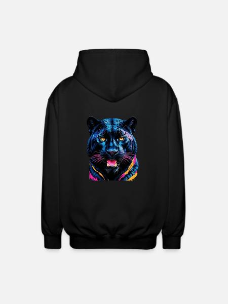 Tiger - Unisex Hooded Jacket - black