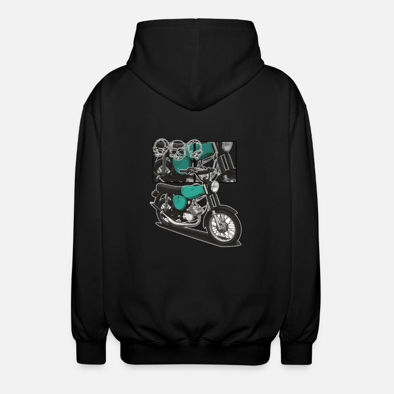 S51 (türkis) // Illustration - Unisex Kapuzenjacke - Schwarz