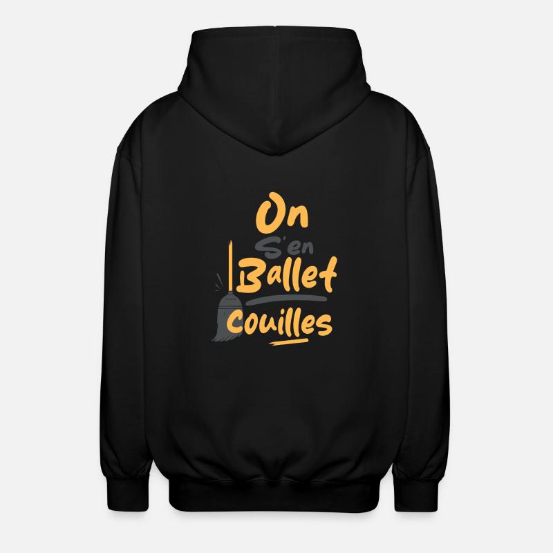 We ballet ballet balls - Unisex Hooded Jacket - black