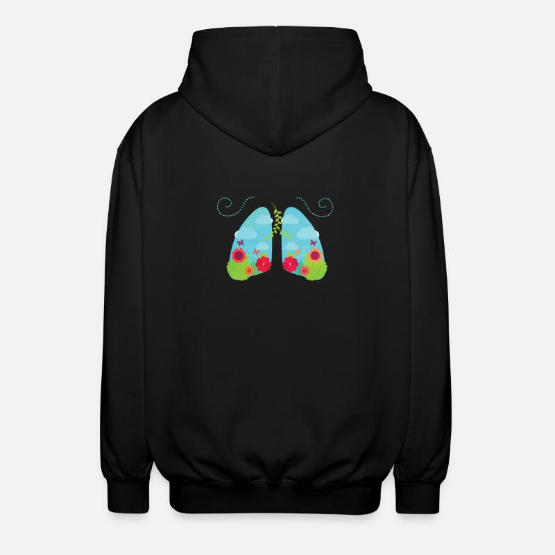 Nichtraucher - Unisex Kapuzenjacke - Schwarz