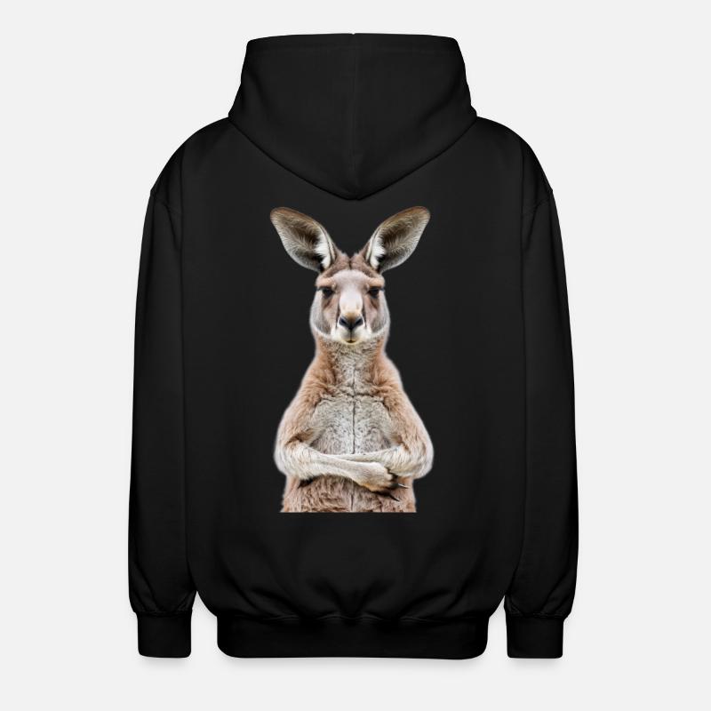 Kangaroo - Unisex Hooded Jacket - black